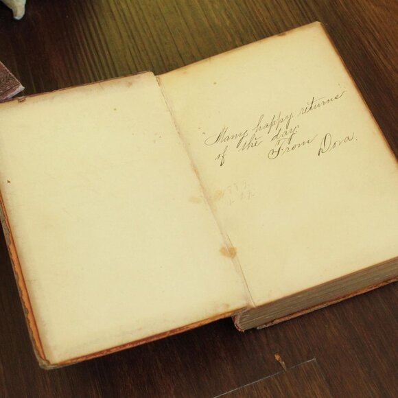 Vintage 1880s Book, Elizabeth Barrett Browning Aurora Leigh A Poem in Nine Books - Picture 4 of 10